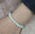 Bracelet en pierre luminescent de dames avec les perles naturelles de perle de nuit