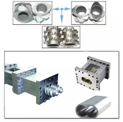 élément jumel de vis de double extrudeuse de cône de 65mm pour la machine d'extrudeuse de PVC