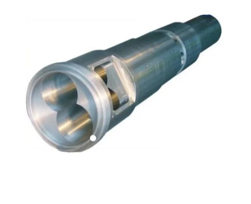 UPVC sifflent 65/132 baril jumeau conique de vis avec la couche bimétallique