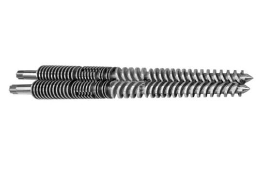 UPVC sifflent 65/132 baril jumeau conique de vis avec la couche bimétallique
