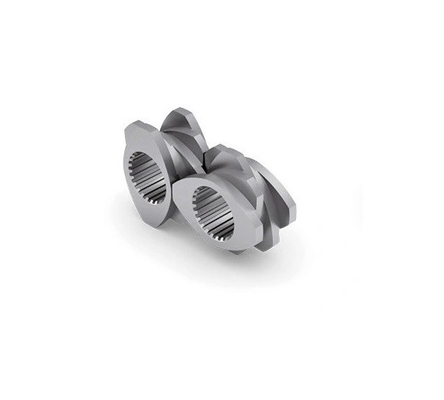 Double baril de vis de pièces de rechange en caoutchouc bimétalliques d'extrudeuse pour le remplisseur en plastique