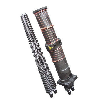 Baril conique à double vis parallèle PVC PP PS PC PE PET ABS PMMA GPPS