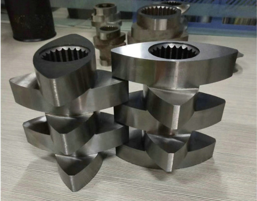 Vis à structure modulaire et baril pour extrudeuse à double vis en plastique