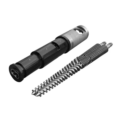 Baril jumeau conique de vis pour l'extrudeuse de canalisation de PVC 80/156 65/132 55/110 50/105