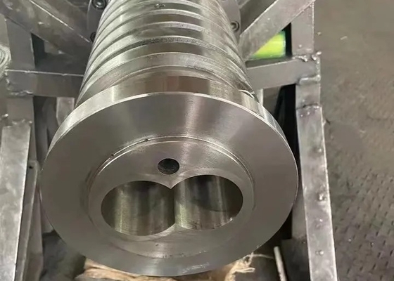 doubles vis 38CrMoALA et baril jumeaux coniques pour la vis d'extrudeuse d'ABS de PVC de pp