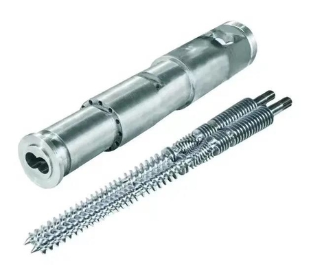 doubles vis 38CrMoALA et baril jumeaux coniques pour la vis d'extrudeuse d'ABS de PVC de pp
