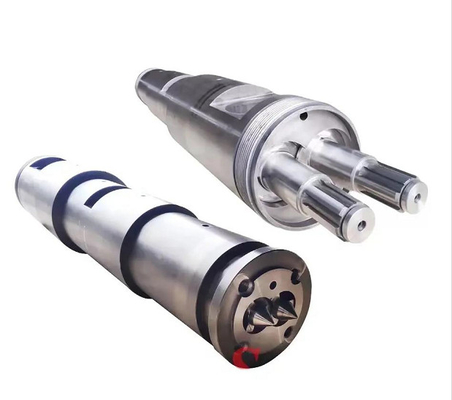 51 / 105 baril jumeau conique de vis de 65/132 80/156 PVC DOUBLE pour l'extrudeuse en plastique