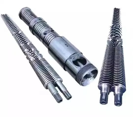 38CrMoAlA Nitrided 51/105 65/132 80/156 barils jumeaux de vis pour l'extrudeuse en plastique
