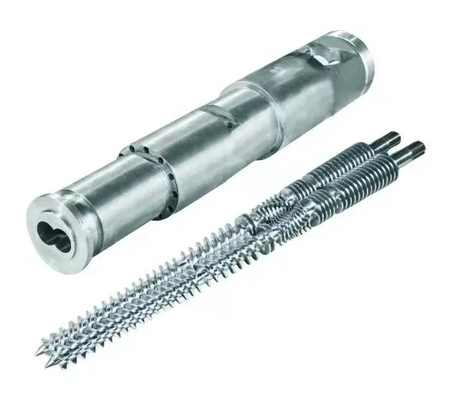 51/105 65/132 80/156 baril jumeau conique bimétallique de vis pour l'extrudeuse de PVC