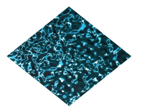 Nouvelle plaque de métal décorative de feuille d'acier inoxydable de sinuosités du diagramme d'ASTM A240