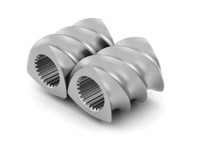 Métal W6mo5cr4V2 composants de vis Extrudeuse à double vis Pièces de rechange vis pour plastique