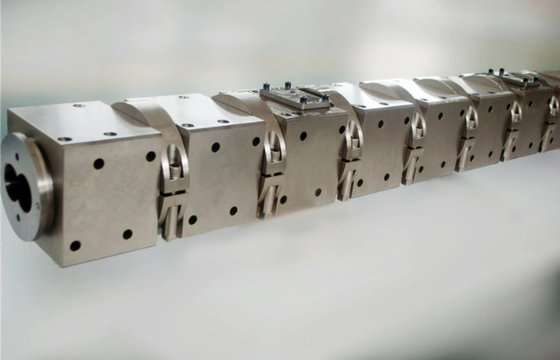 Éléments de vis et section de fût pour l'extrusion par double vis parallèle