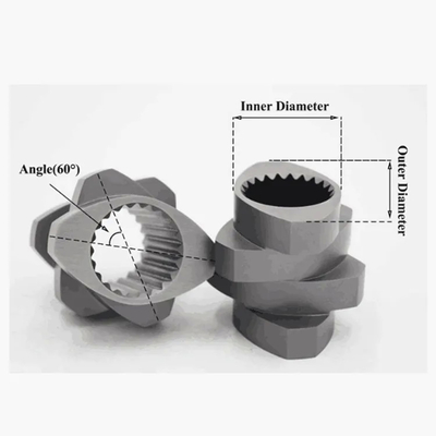 Baril jumeau parallèle de vis pour gonfler de nourriture de doubles Co vis de rotation de l'extrudeuse