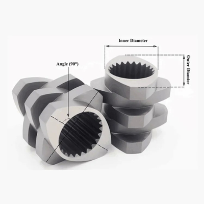 Baril jumeau parallèle de vis pour gonfler de nourriture de doubles Co vis de rotation de l'extrudeuse