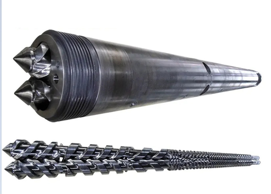 Baril jumeau parallèle de vis de MIKROSAN MCV55 MCV67 MCV110 pour le profil WPC de tuyau de PVC