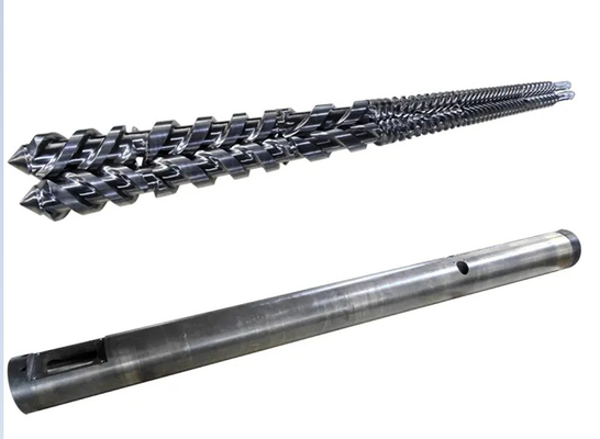 WPC PVC Industrie du PE / Extrudeuse Nitrure bimétallique Conical Twin Screws et Barres