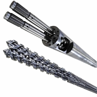 Nitrure bimétallique vis jumelles coniques WPC PVC PE Industrie / Extrudeuses vis et fûts