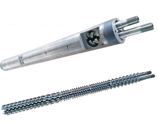 WPC PVC Industrie du PE / Extrudeuse Nitrure bimétallique Conical Twin Screws et Barres