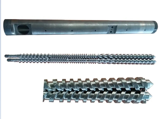 Co-rotation / contre-rotation vis coniques jumelles et fûts pour extrudeuse