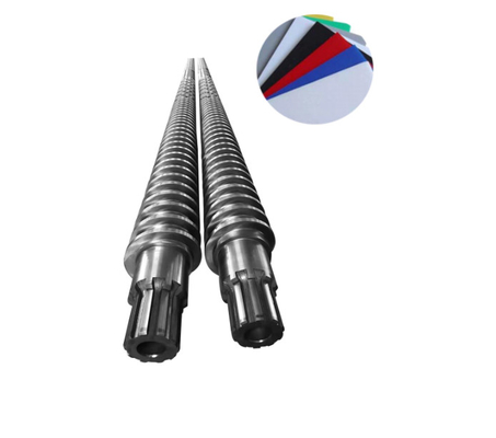 Co-rotation / contre-rotation vis coniques jumelles et fûts pour extrudeuse