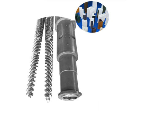 Nitrure bimétallique vis jumelles coniques WPC PVC PE Industrie / Extrudeuses vis et fûts