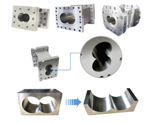 Pièces détachées d'extrudeuse à double vis parallèle pour la production de films et de feuilles en PVC PP HDPE