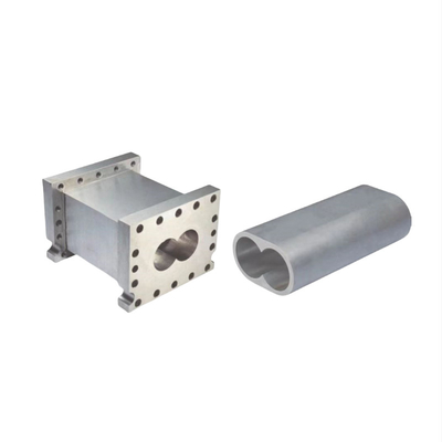 PTFE ETFE FEP PFA PVDF Pièces d'extrudeuse en plastique Résistant à l'usure Ensemble complet Segments de vis bimetalliques Baril et doublure
