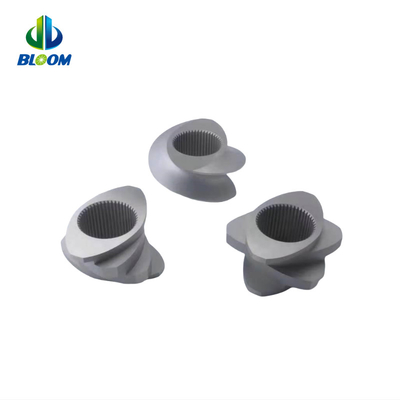 Parties d'extrudeuses sur mesure Segments de vis bimetalliques pour la réparation dans la production de masterbatch