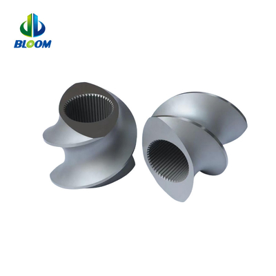 Parties d'extrudeuses sur mesure Segments de vis bimetalliques pour la réparation dans la production de masterbatch