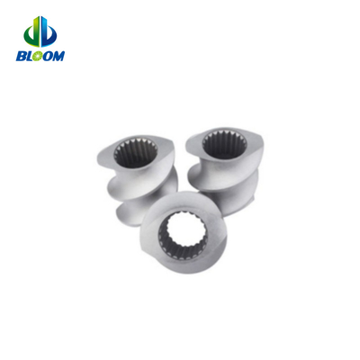Parties d'extrudeuses sur mesure Segments de vis bimetalliques pour la réparation dans la production de masterbatch
