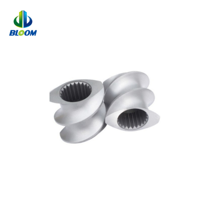 Parties d'extrudeuses sur mesure Segments de vis bimetalliques pour la réparation dans la production de masterbatch