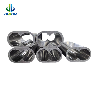 Extrudeuse en plastique à double vis en co-rotation parallèle Cobalt Nickel Alloy Barrel Liner Pour PEEK