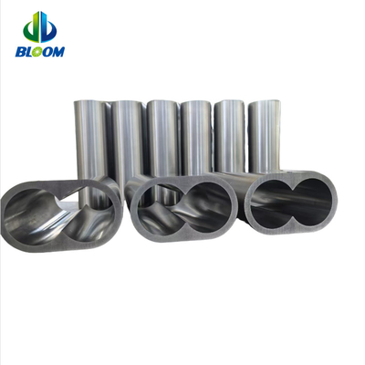 Parties d'extrudeuse en plastique à double vis Cobalt Nickel Alloy Barrel Liner pour la production de lisier de batterie au lithium