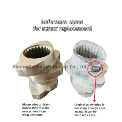Élément de vis/Élément de transfert pour pièces de rechange d'extrudeuse à double vis
