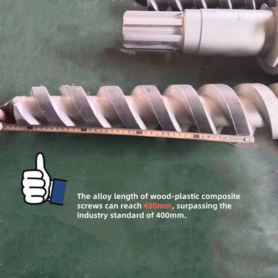 Baril à double vis conique 38CrMoAlA à haute précision pour la compression progressive dans l'extrusion de plastique et de caoutchouc