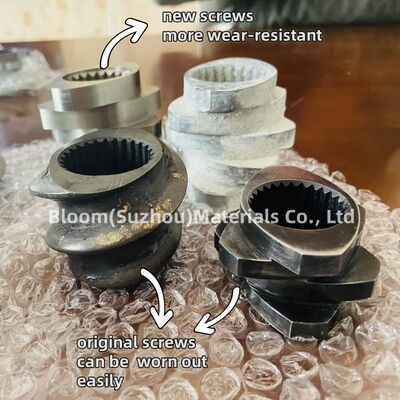 Pièces d'extrudeuse à vis jumelles résistantes à l'usure et à la corrosion avec spécifications personnalisées et capacité de couple élevée