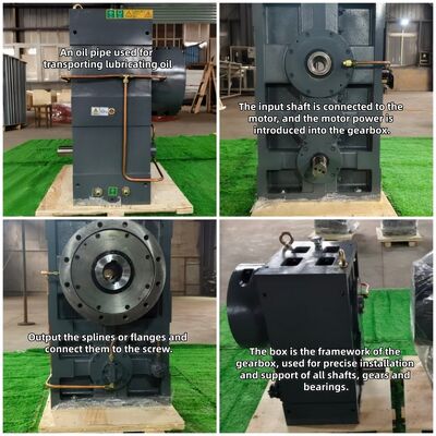 SJ SZ65 série extrudeuse à haute couple à fonctionnement synchrone de précision boîte de vitesses pour extrudeuse à vis en plastique