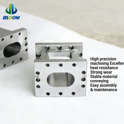 Vis et cylindres d'extrudeuse bimétalliques en alliage de nickel avec résistance à l'usure et tolérance aux hautes températures pour extrudeuse plastique PP Pet PVC ABS