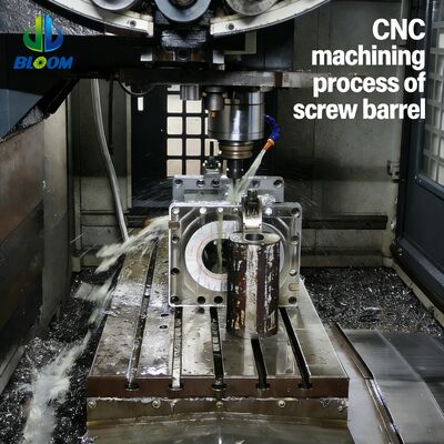 Vis et cylindres d'extrudeuse bimétalliques en alliage de nickel avec résistance à l'usure et tolérance aux hautes températures pour extrudeuse plastique PP Pet PVC ABS