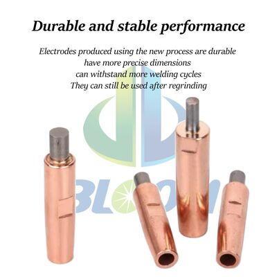 électrode de soudage par point à haute résistance à haute efficacité intégrée au tungstène, de taille personnalisable