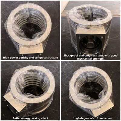 Chauffage à courroie en aluminium moulé avec une efficacité thermique élevée, une distribution de chaleur uniforme et une construction durable pour les machines en plastique