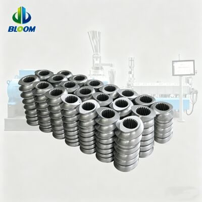 Éléments d'extrudeuse à double vis de précision avec dureté HRC 58-62 et usinage CNC pour résistance à la corrosion