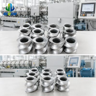 Éléments de vis d'extrudeuse à double vis résistants à l'usure et à la corrosion avec usinage de précision CNC et dureté HRC 58-62