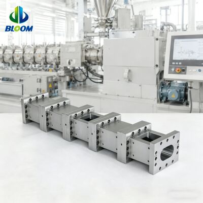 Baril à double vis en alliage de nickel avec résistance à l'usure et pièces détachées d'extrudeuse personnalisables pour le traitement des matières plastiques