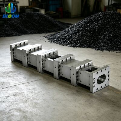 Baril à vis jumelles en alliage de nickel de conception modulaire avec résistance à l'usure pour extrudeuses à couple élevé