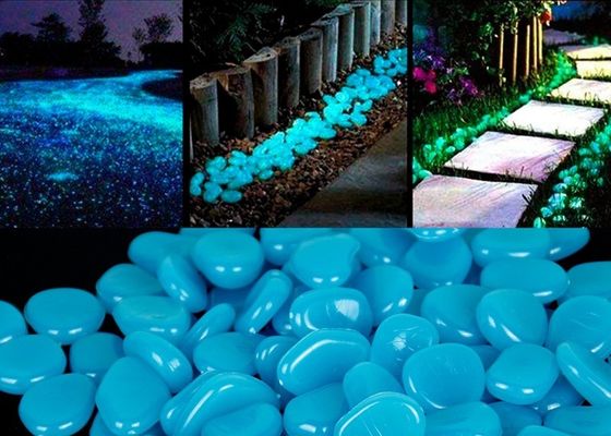 pierre lumineuse de cailloux de résine de décoration de jardin de 3mm