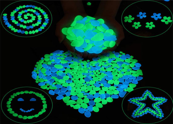 cailloux 2H fluorescents artificiels rougeoyants pour l'aquarium d'aquarium