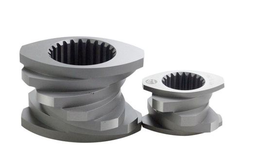 Pièces de rechange jumelles de boudineuse à vis des mini revêtements W6Mo5Cr4V2