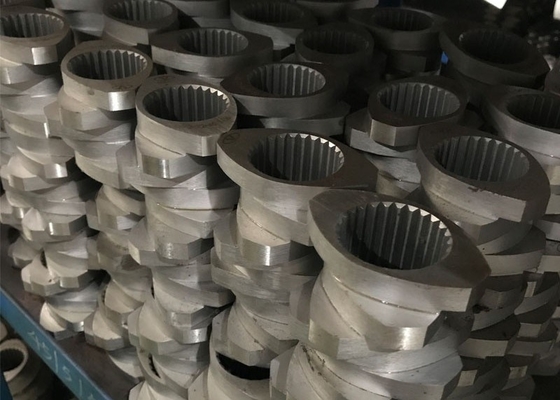 Élément complet de vis du jumeau 316L pour composer l'extrudeuse