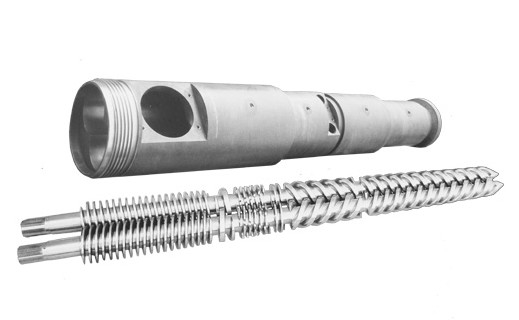 Baril jumeau conique bimétallique/de Nitrided vis pour l'extrudeuse